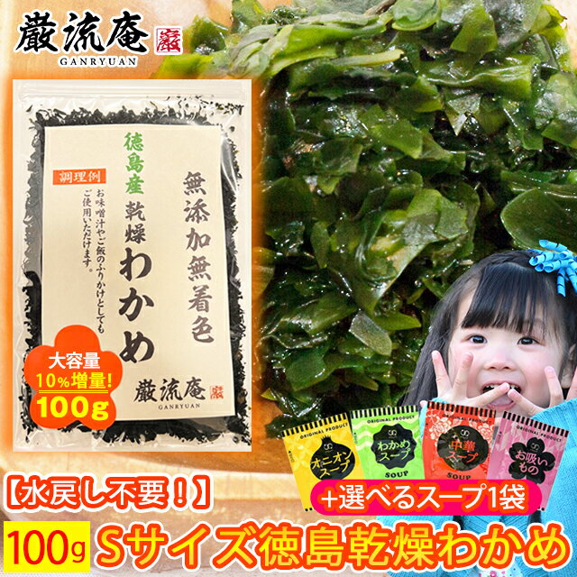 【セール限定価格&amp;数量限定品_無くなり次第終了品】乾燥わかめ 徳島県産 カットわかめ 送料無料 100g セット かんそう ワカメ ふりかけ ポイント消化 大容量100g