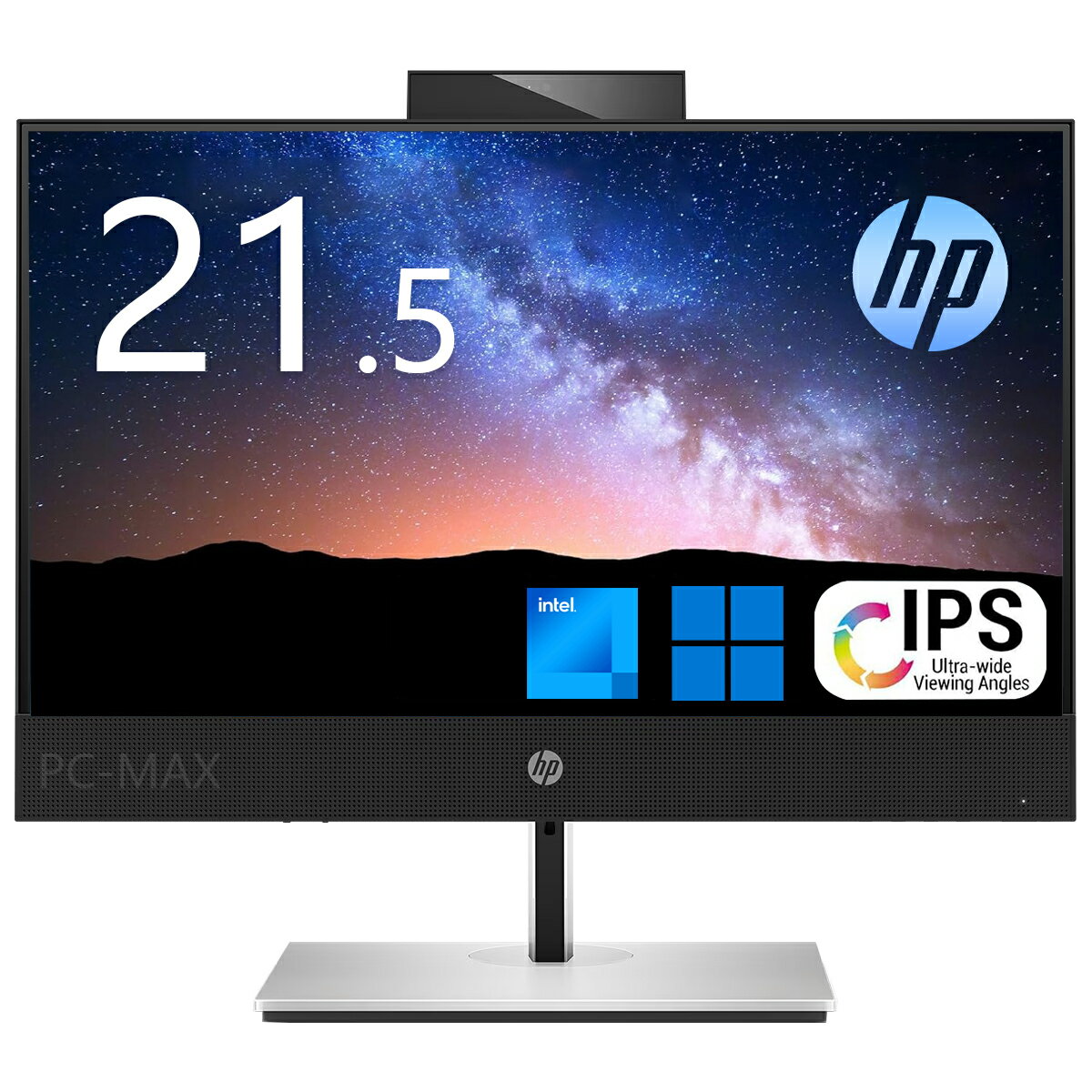 HP ProOne 600 G6 AIO 21.5インチ 第10世代 Core i7 メモリ16GB Nvme M.2 SSD 512GB Office付き Webカメラ WiFi Type-C Windows11 一体型 中古パソコン