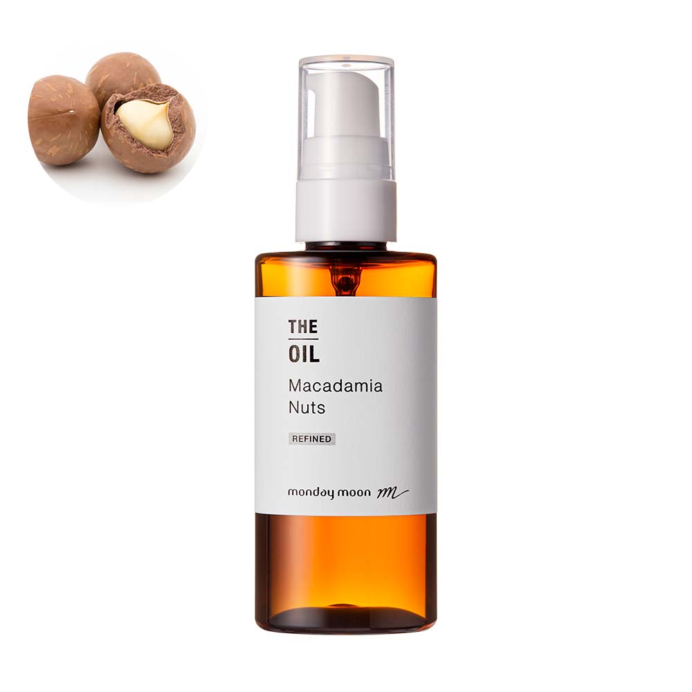 マカダミアナッツオイル・精製／50ml （クリア・Refined）携帯用 マカデミアナッツ 100% 天然 植物性 手 タレ おすすめ 年齢肌 乾燥 保湿 効能 髪 効果 顔 ハンドケア バニシングオイル コスメ 化粧品 原料 材料 素材 フェイス ボディ