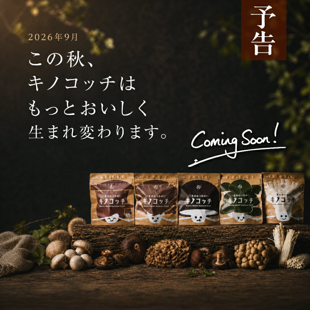 日本発！森のおつまみ！キノコッチ (きのこチップス)1袋から送料無料きのこの旨味と栄養を楽しむヘルシーおやつシリーズ｜スナック菓子 野菜チップスおつまみ ギフト 楽天お買い物マラソン