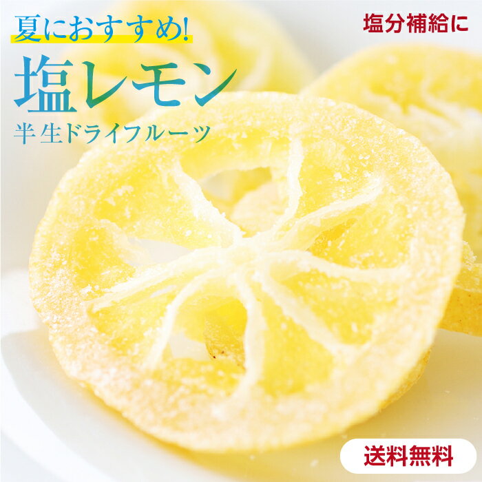 【送料無料 】国産 ドライフルーツ 塩レモン 250g 夏におすすめ | 輪切り 皮まで美味しく 大容量 ご自宅用 業務用 南信州菓子工房 半生ドライ レモン ドライレモン 果物 フルーツ ぬちまーす 脱水 塩飴 猛暑 塩分補給 お菓子 暑い夏の必需品