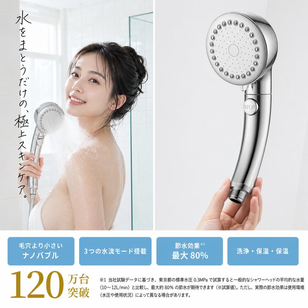 ＼1点5％OFF 2点10％OFF／シャワーヘッド マイクロナノバブル 節水 手元止水 洗浄力 80%節水 高洗浄力うるおい ミスト 増圧 ジェット機能 スパレベル ケア ミストマイクロナノ 3段階モード 美髪 美顔 洗顔 風呂 家庭 プレゼント 取り付け簡単 美肌 国際汎用基準G1/2