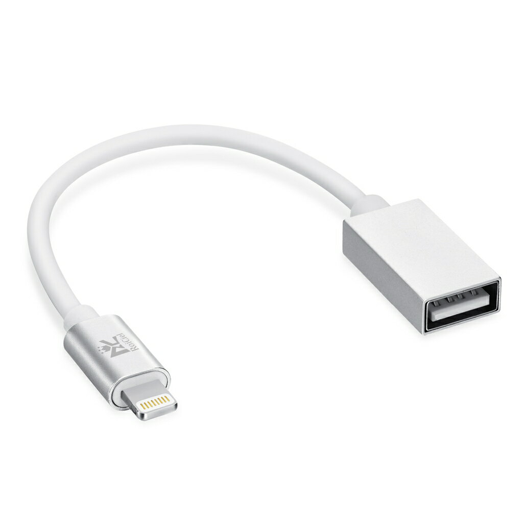 RoiCiel OTG ケーブル USBA メス → Lightning オス USB変換 高速データ転送アダプタ ライトニング iphone OTG iOS デバイス iPhone iPad iPod 互換対応 iOS最新対応 USB転送ケーブル USBカメラアダプタ マイク変換アダプタ iphone usb lightning usb 変換アダプタ ipad usb