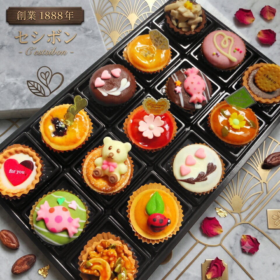セシボン-C’estsibon-プチケーキ15個入 夏ギフ お中元 七夕 夏ギフト 敬老の日 ご挨拶 お菓子 洋菓子 お取り寄せ 詰め合わせ マイクロケーキ スイーツ ギフト プレゼント タルト プチフール お祝い お返し 内祝い 出産祝い 誕生日 ケーキ あす楽 最強翌日配送 送料無料