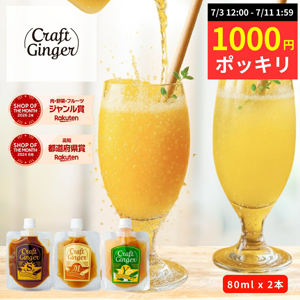 【数量限定 | 通常価格 1400円→1000円 ポッキリ】＼選べる！／ 生姜シロップ 80ml × 2 送料無料 国産 無添加 ジンジャーシロップ お試し セット ジンジャーエールの素 高知県産 しょうが 濃縮 希釈 炭酸 ドリンク 辛口 ジンジャーエール 生姜湯 ゆず茶 温活 メディア紹介