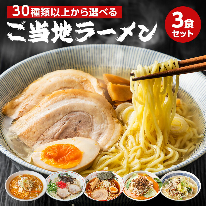 1000円ポッキリ 送料無料 ラーメン 送料無料 メール便 お試し らーめん セット ≪お好きに選べるご当地ラーメンお試し3食セット≫