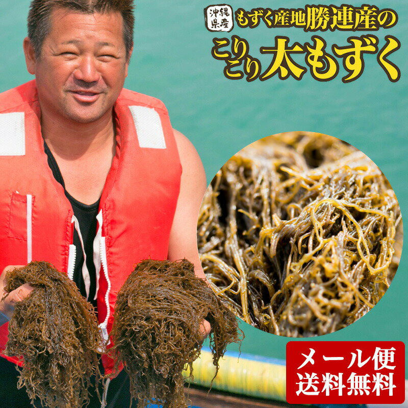 塩もずく 600g 使いやすい 小分け200g×3P 沖縄産 1000円 ポッキリ メール便送料無料 有数の名産地 勝連産｜もずく600g｜もずくのタレのオマケ付き！ もずく酢ダイエットにどうぞ！※送料別商品と同梱でも送料無料になりません