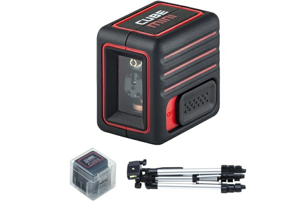 5%OFFF レーザー墨出し器 キューブミニプロ 1V1H センターポール式三脚付き 高輝度 レーザーレベル 墨出器 水平器 測定器 オートラインレーザー レーザーライン 墨出しレーザー 自動補正 小型 墨出し機 レーザー水平器 送料無料 マキタ シンワ KDS タジマ ボッシュ