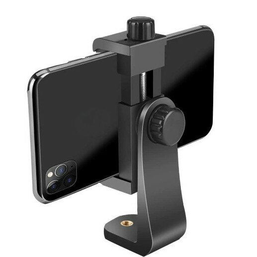 アダプター マウント 360°回転 スマホホルダー 角度調整 三脚 一脚 雲台 自撮り棒 スマホ カメラ 固定[定形外郵便、送料無料、代引不可]