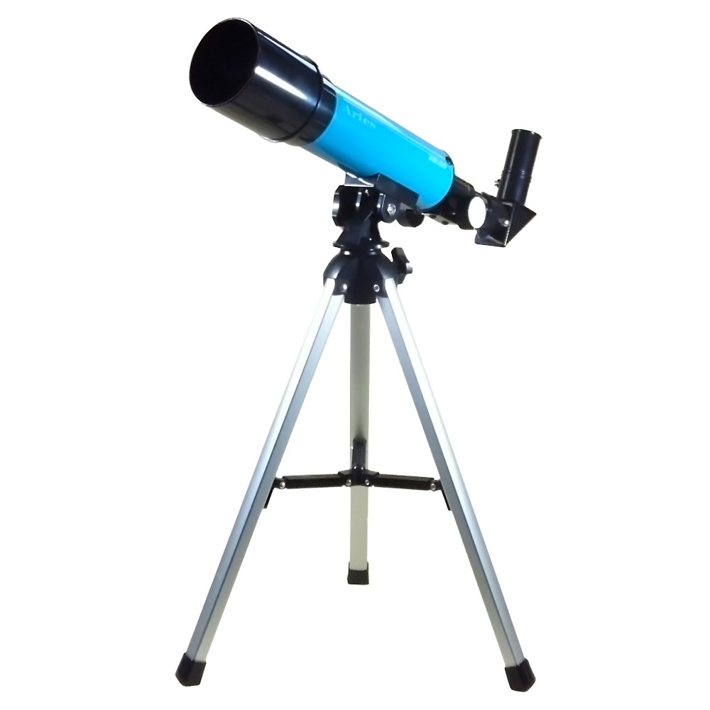 『在庫処分で1999円！！』 天体望遠鏡 天体観測 天体/地上両用 Aries AR-50 MIZAR ミザールテック 最大270倍 口径50mm 屈折式 焦点距離360mm コンパクト アルミ三脚付 ブルー AR-50BL ◆宅 【楽天ロジ発送】