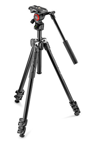 【OUTLET】Manfrotto マンフロット ビデオ三脚キット 290LIGHT + MVH400AH MK290LTA3-Vプロフェッショナル 撮影機材 全伸高146cm 3段 耐荷重4kg カメラアクセサリー 動画撮影 映像制作 ブライダル イベント撮影【アウトレット】