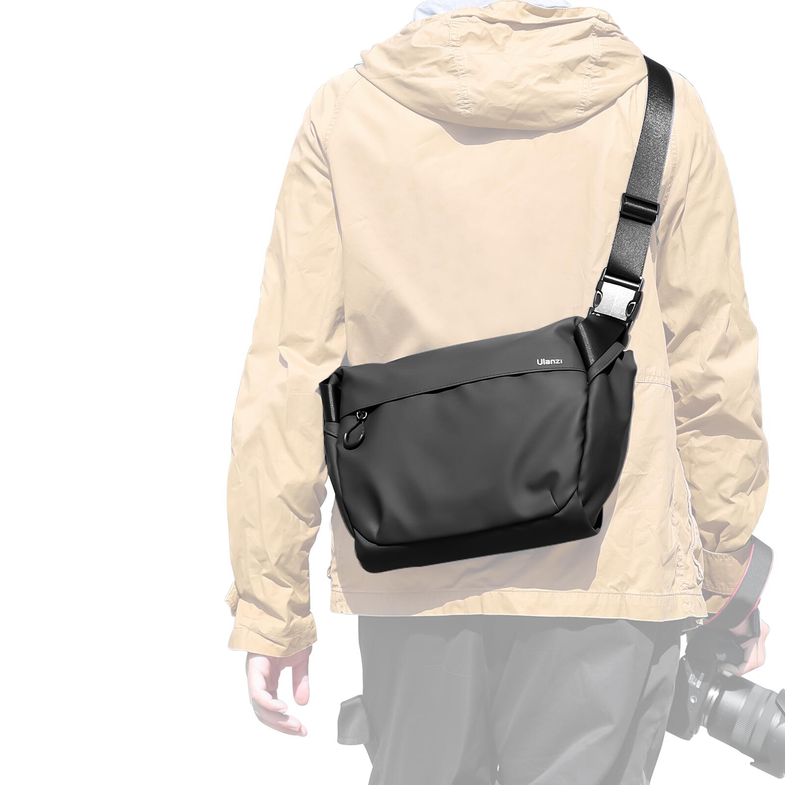 【限定5%オフ!クーポン】Ulanzi カメラバッグ ショルダーバッグ 仕切り調整可 サイドハンドル ショルダーバッグ 収納用ショルダーバッグ 一眼レフカメラに適用 多機能防水バッグ デジタル収納袋 バッテリー SDカード用 カメラアクセサリー 軽量旅行出張 小物入れvlogger向け