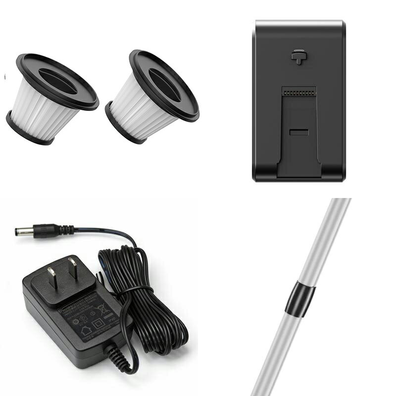 【A7ー曲がる掃除機・専用部品】曲がる掃除機 部品 HEPAフィルター 大容量バッテリー 専用充電器 伸縮パイプ 交換用 3モード サイクロン式 自立&amp;自走式