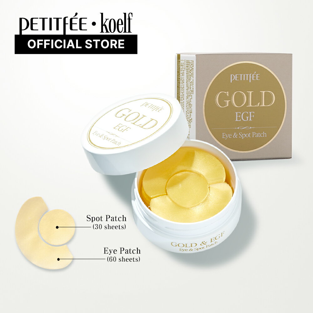 【Petitfee公式プチフェ】目元 パック スポットパッチ30枚 プチフェゴールド＆EGFハイドロゲルアイスポットパッチ 目元マスク　口元　スキンケア　保湿　水分ケア　マスクパック　韓国コスメ　目元【楽天海外直送】