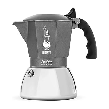 【中古】（非常に良い）BIALETTI(ビアレッティ) Bialettiブリッカインダクション 4カップ用 IH対応 &amp; 直火式 (コーヒーメーカー エスプレッソメーカー マキネッタ)