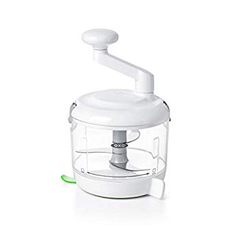 【中古】【非常に良い】OXO みじん切り器 ハンドル式 手動 フード チョッパー 3枚刃 食洗機 可 11238000