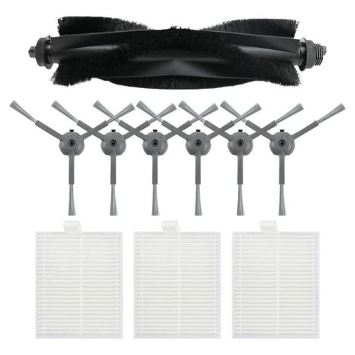ロボット掃除機 交換部品 10点キット ローラーブラシ・HEPAフィルター・サイドブラシ付属 eufy L60 L50 X10 Pro Omni シリーズ対応 メンテナンス・クリーニング用