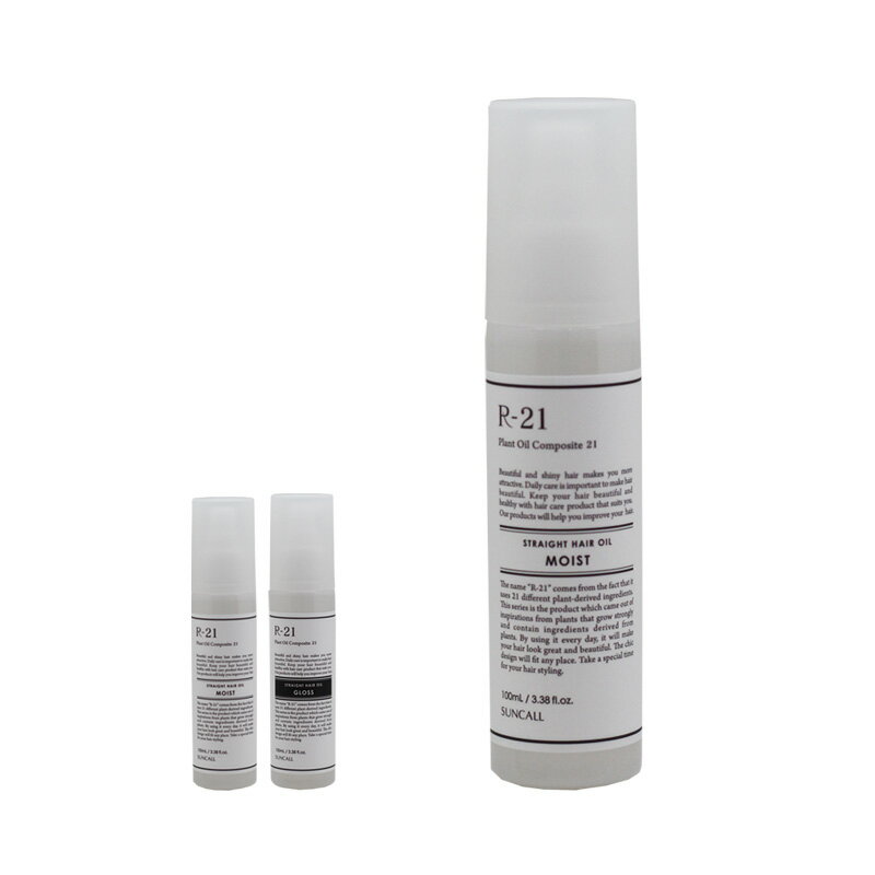 【ガチャを引いてMAX20%】サンコール R-21 ストレート ヘアオイル 100ml[美容室専売 洗い流さないトリートメント うねり 広がり まとまり ツヤ ボタニカル しっとり ヘアオイルトリートメント トリートメントオイル]