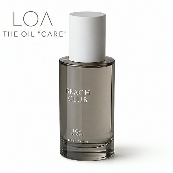LOA THE OIL ロア ザ オイル ケア ビーチクラブ 100ml(LOA THE OIL CARE Beach Club ヘアオイル 保湿ケア オイル ユニセックス ヘアケア 洗い流さないトリートメントオイル 熱を味方にし髪をまっすぐ整える 美容院 美容室 サロン専売品 アウトバスオイル)