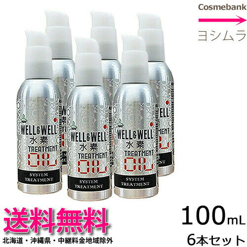【 x6本　】【送料無料！】ティアーズ ウエル＆ウエル（well&amp;well） 水素トリートメント オイル 100mL 【洗い流さないトリートメント｜】