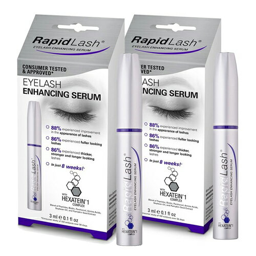 2本セット ラピッドラッシュ まつ毛美容液 3ml (約4ヵ月分)　Rapidlash アメリカ正規品