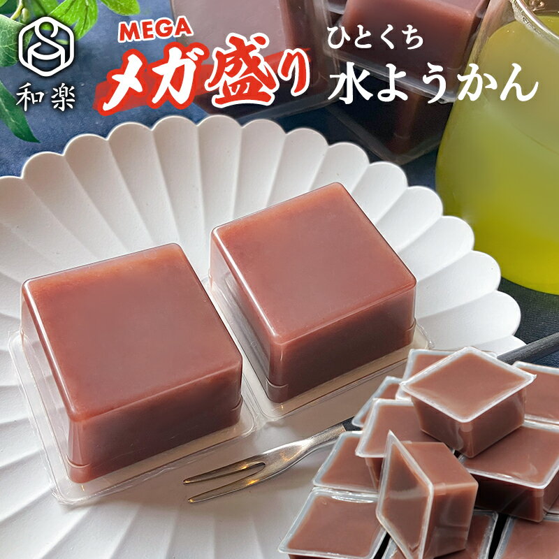 ＼楽天ランキング1位獲得！／ 和菓子 メガ盛り とろける 水ようかん 50g×15個 送料無料 無添加 こしあん ご自宅用 一口サイズ ミニ 羊羹 和楽