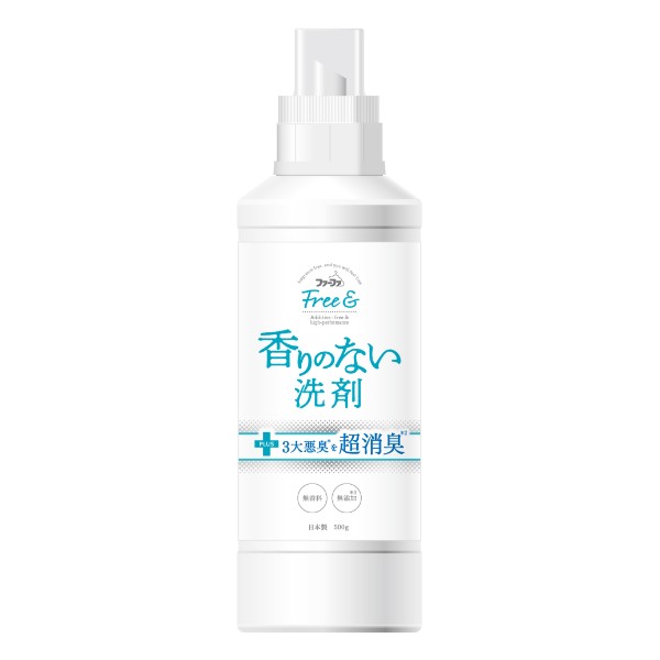【公式】ファーファ フリー＆(フリーアンド)超コンパクト液体洗剤 無香料 500g 本体【無香料 で 抗菌防臭 できるすすぎ1回 中性の洗濯用洗剤】香料　着色料　けい光剤　漂白剤　無添加　Free&amp;　香りのない　無臭　消臭　つわり　犬　猫【RCP】620106A