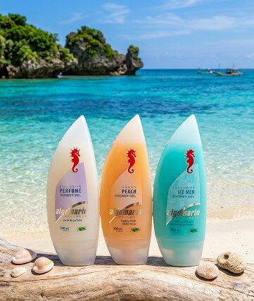 【 algemarin 】 アルゲマリン シャワージェル 300ml / ボディソープ ( パフューム or ハッピーピーチ or アイスMEN )