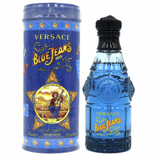 【最大1500円OFFクーポン】 ヴェルサーチ VERSACE ブルージーンズ EDT SP 75ml BLUE JEANS【当日発送_お休み中】【香水 メンズ】【EARTH】【人気 ブランド ギフト 誕生日 プレゼント】
