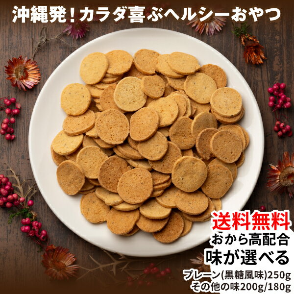 [送料無料] 沖縄島とうふのおからコッティ 黒糖風味 紅いも味 さんぴん茶味 珈琲味 お試し1袋 ランキング1位 おからクッキー 高配合 味が選べる 紅芋 ジャスミン茶 コーヒー ビスケット 大豆 ダイエット 低カロリー