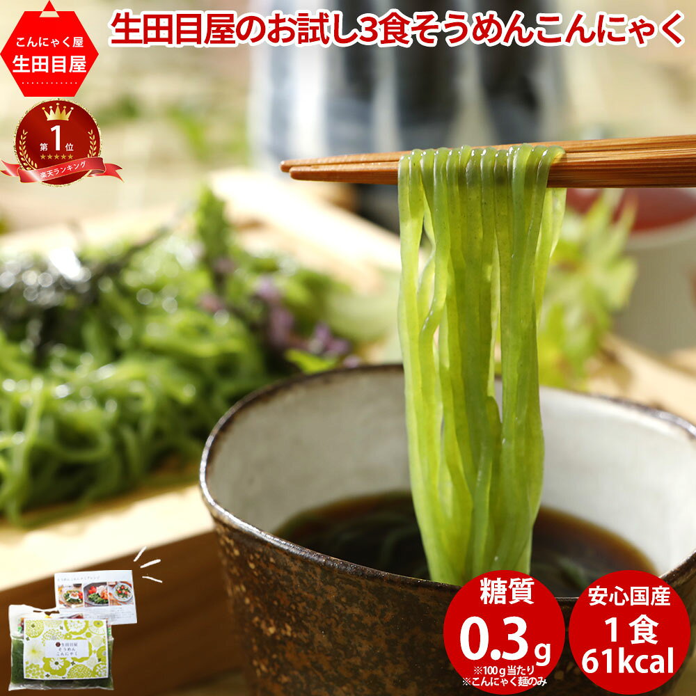 そうめんこんにゃく 3食 | 素麺 平袋 ソーメン つゆ付 ダイエット 冷 麺 こんにゃく麺 ヌードル 蒟蒻 コンニャク 置換 糖質制限 低カロリー 国産 ダイエット食品 健康食品 カロリー 送料無料 ギフト ロカボ お中元