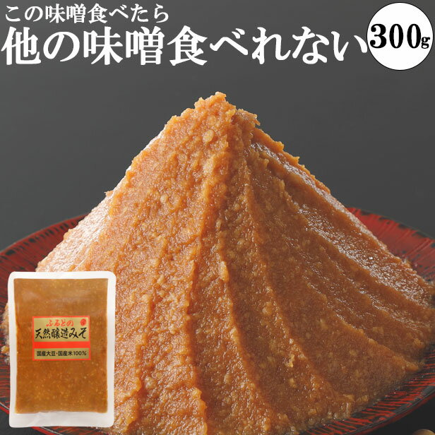 味噌 送料無料 食品 メール便 300gお試し 本物の味噌 味噌 糖質制限 低糖質 化学調味料無添加味噌 ビーガン ヴィーガン 小分け 天然醸造みそ　みそ
