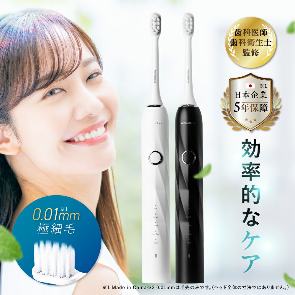 【3名の歯科専門家が監修】 電動歯ブラシ 超高速歯ブラシ IPX7防水 歯ブラシ 【日本企業】 ギフト プレゼント ソニック 充電式 ナノ歯ブラシ デンタルケア 歯垢除去 替えブラシ 2本入り