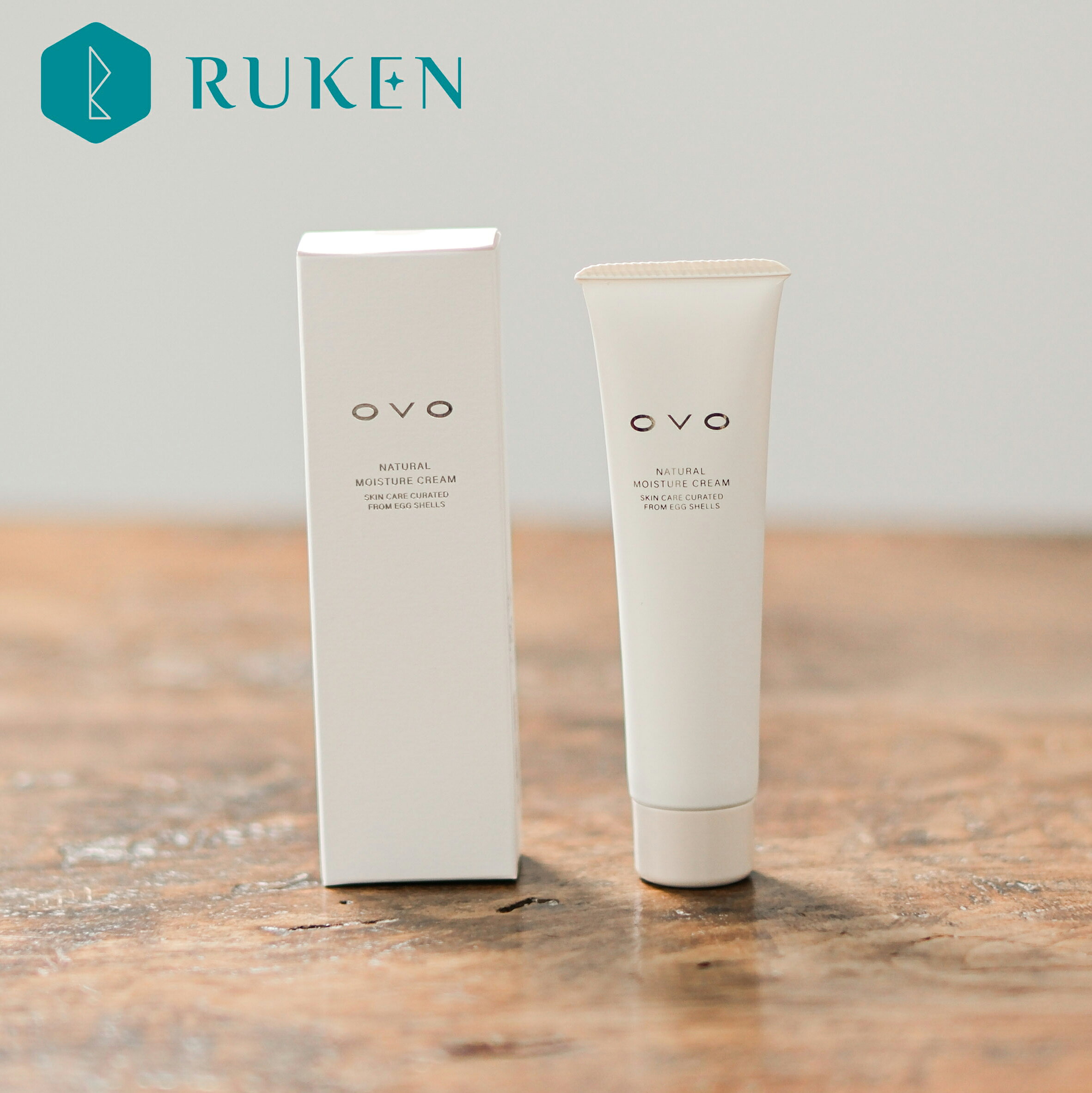 卵殻膜 ハンドクリーム OVO 60g ナチュラルモイスチュアクリーム 保湿 顔 全身 フェイスクリーム ボディクリーム