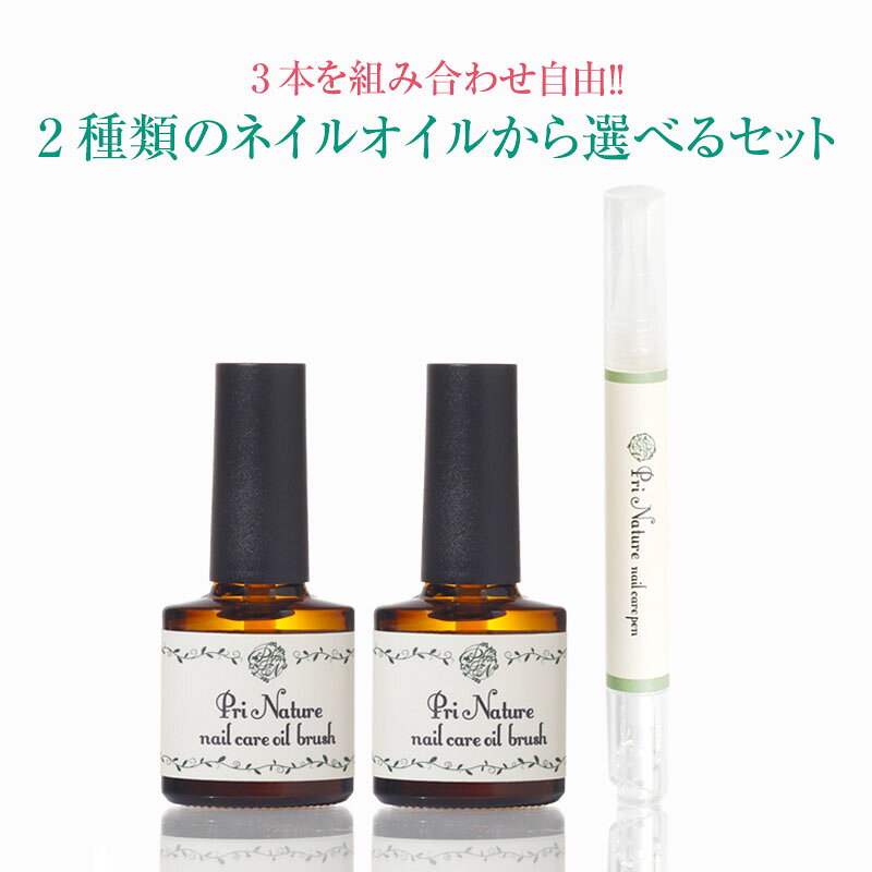 3本組み合わせ自由 ネイルオイル 選べる ハケ ネイルオイルペン ケアペン ネイルケア専門店 植物油 無香料 キューティクルオイル 携帯用 外出先 高保湿 ベタつきが少ない ネイルケアオイル キューティクルオイル 爪ケア 二枚爪 ささくれ プリナチュール 日本製 爪保湿 軽量