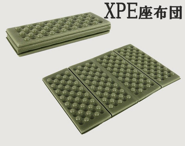【送料コミ】軽量 コンパクト 折りたたみ 座布団 グリーン レジャーマット キャンプマット アウトドアマット サウナマット 防水 クッション 登山 座布団 折りたたみ座布団 アウトドア 座布団 登山 マット
