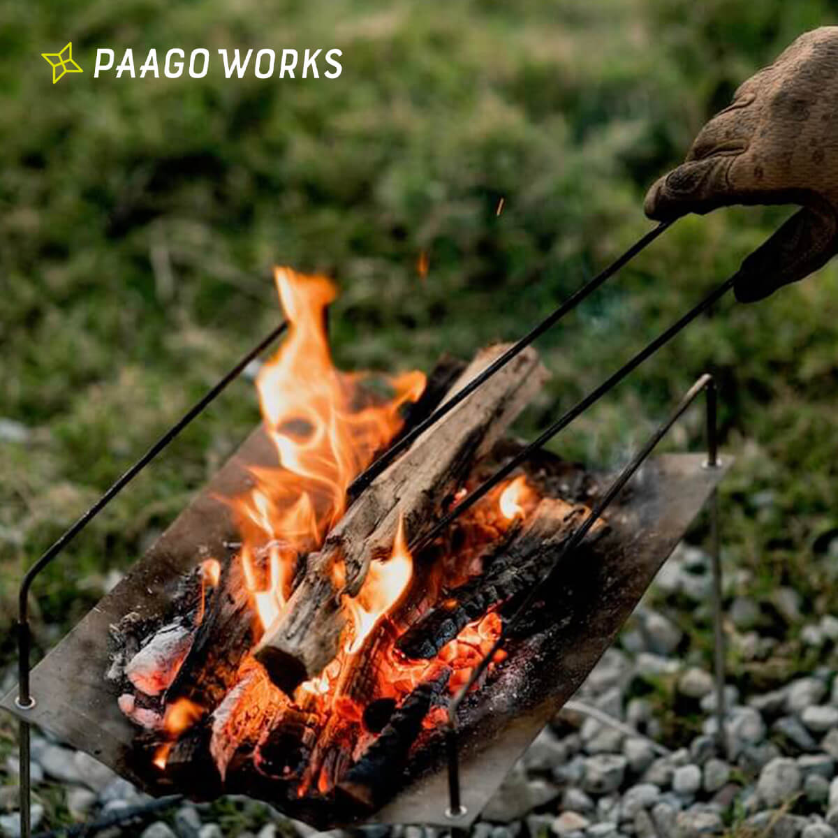 パーゴワークス ニンジャファイアースタンドソロ PaaGo WORKS Ninja Fire Stand Solo CG101 焚き火台 焚火台 軽量 コンパクト ソロキャンプ フェス おしゃれ キャンプギア キャンプ アウトドア