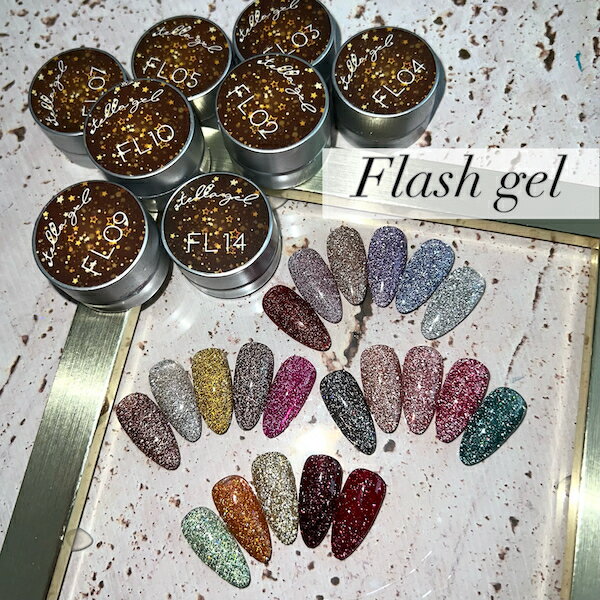 stella gel[Flash gel 全33色 3g] ネイル ネイルアート Nail ジェルネイル ネイルサロン セルフネイル アートジェル フラッシュジェル 韓国ネイル ラメジェル
