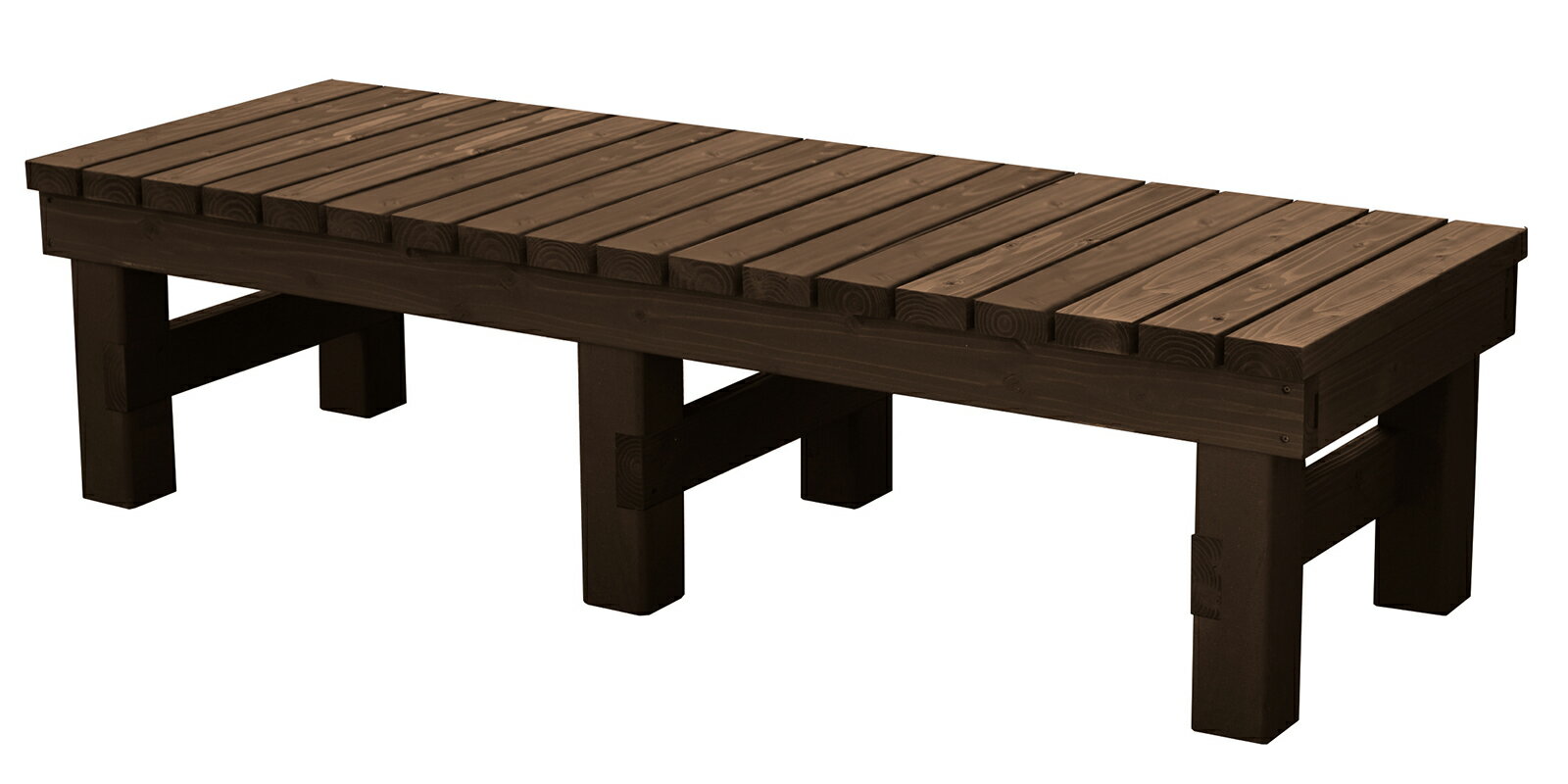 規格型 ウッドデッキ風 縁台 /板幅8.6cm◇国産杉幅85.4cm/181.4cm×奥行50cm/60cm×高さ43.6cm（高さ指定は13.2〜43.6cmまで対応可）縁台 ベンチ 屋外 木製 国産杉[受注生産]