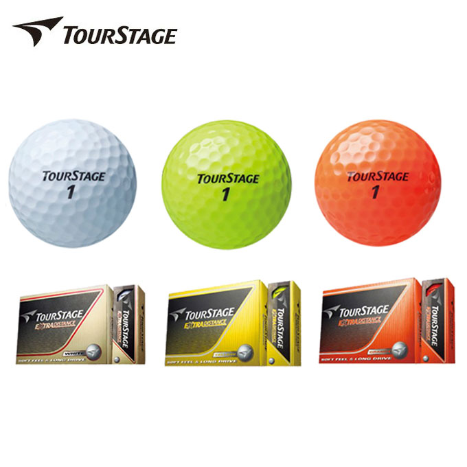 ツアーステージ ゴルフボール 1ダース 12個入 エクストラディスタンス EXTRA DISTANCE TOURSTAGE 公認球 12球入