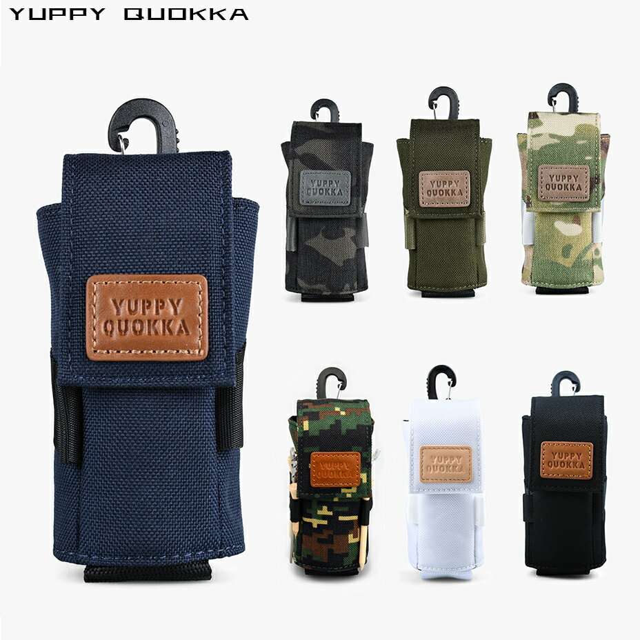 [スーパーSALE特価&amp;最大2500円OFF]【雑誌掲載】東京発 YUPPY QUOKKA ゴルフ ボールケース 2～3個 お洒落 高級 コーデュラナイロン × PREMIUM本革 ゴルフ ボールポーチ コンパクト ゴルフボールケース 撥水 高耐久 出し入れしやすい おしゃれ ギフト 父の日 [意匠権登録済]