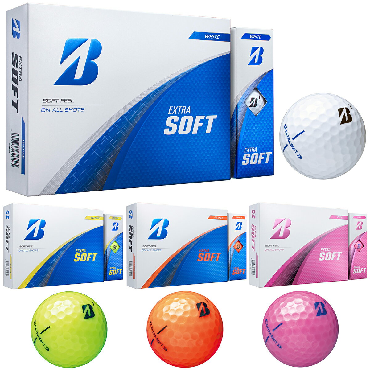BRIDGESTONE GOLF ブリヂストンゴルフ日本正規品 EXTRA SOFT エクストラソフト 2025モデル ゴルフボール 1ダース(12個入) 【当店在庫品】