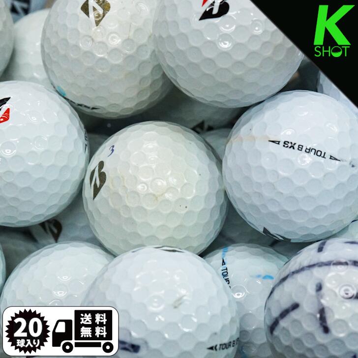【店内全品P10倍】BRIDGESTONE　TOURB　XS　年式混合　20球　ホワイト　★★★【良品】【送料無料】　ゴルフボール　ロストボール　【中古】【ブリヂストン】ブリジストン