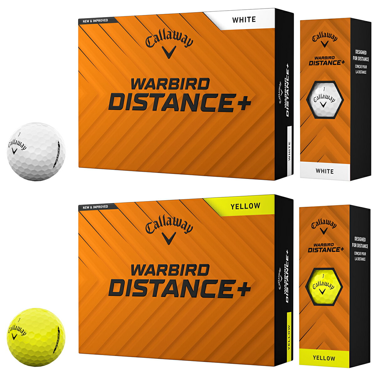 【9/15 エントリー/抽選で最大100%ポイントバック】 Callaway キャロウェイ 日本正規品 WARBIRD DISTANCE+ ウォーバード ディスタンスプラス 2025モデル ゴルフボール1ダース(12個入) 【当店在庫品】
