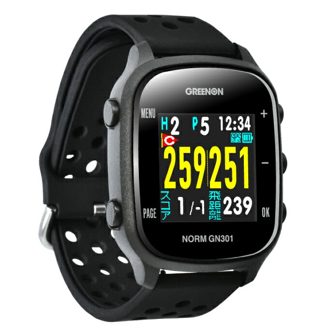 グリーンオン GREENON ゴルフ 計測器 THE GOLF WATCH NORM GN301 ザ・ゴルフウォッチ ノルム GN301 G020U