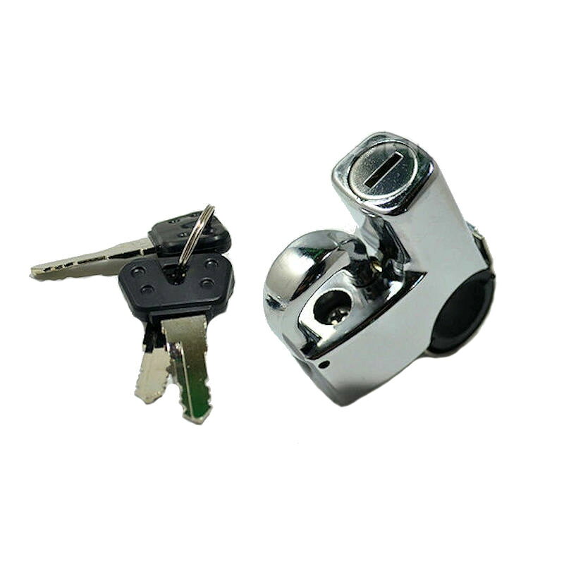 【あす楽対応】 CGC 21114 ヘルメットロック 22.2～25.4mmハンドル対応 メッキ 汎用 ヘルメットホルダー 【汎用】