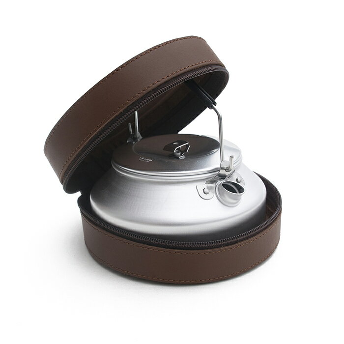 レンメルコーヒー コーヒーケトル0.9L(レザーケース付) Lemmel Kaffe 正規品 | フィールドコーヒー アウトドア ポット 湯沸かし 北欧 ケース付き スウェーデン 北欧 キャンプ