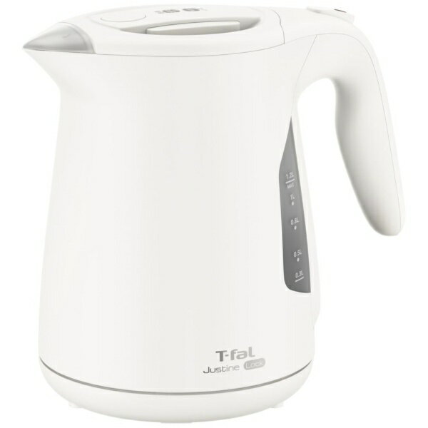 T-fal｜ティファール 電気ケトル ジャスティン ロック ホワイト KO5901JP [1.2L]【newlife_campaign_b】