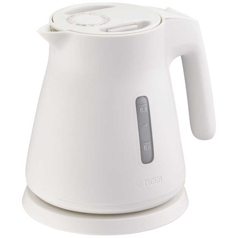 タイガー　TIGER　電気ケトル 0.8L QUICK＆SAFE+ ホワイト　PCS-A080W