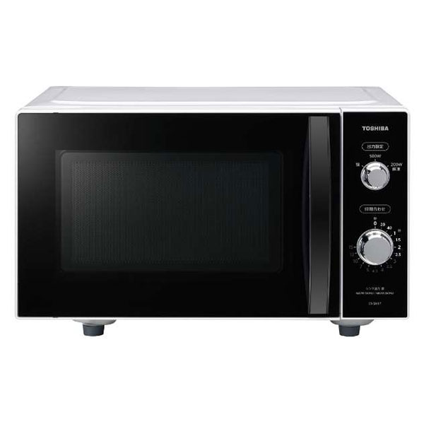 電子レンジ 17L 東芝 R-SM17-W フラット 単機能 ホワイト 白 レンジ 温めるだけ 単機能レンジ お手入れ簡単 ヘルツフリー 500・200W相当 ワンタッチで簡単あたため 新生活 一人暮らし